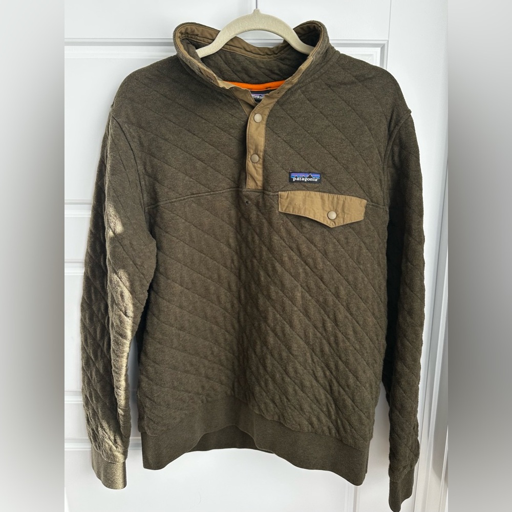 Patagonia Men's Organic Cotton Quilt Snap-T Pullover Size Medium